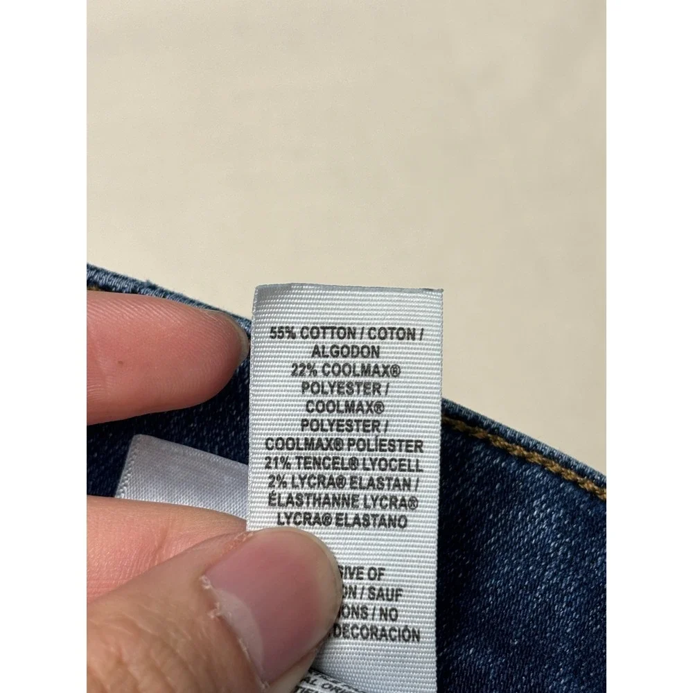 Lucky Brand 121 Slim Mens Blue Denim Jeans 38x30‎ Medium Wash Stretch Coolmax
